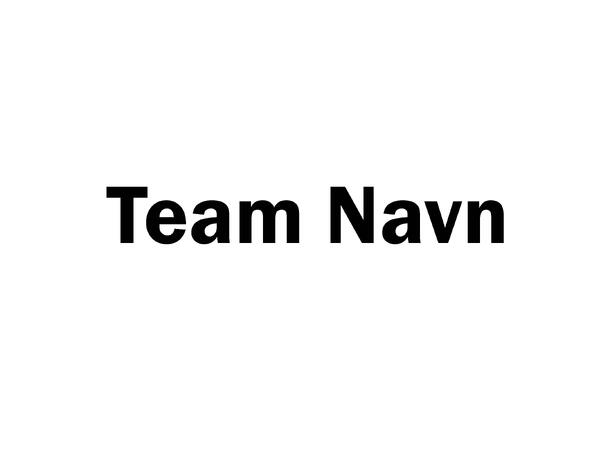 TRYKK Team Navn (Max 16 Bokstaver) Team Navn inkl påføring hos ScantradeAS