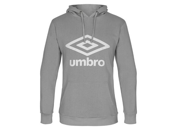 UMBRO Basic Logo Hood Grå S Hettegenser med Umbro logo og lomme