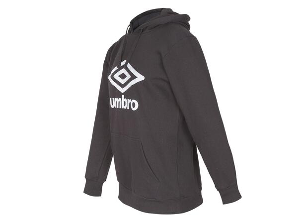 UMBRO Basic Logo Hood Sort M Hettegenser med Umbro logo og lomme