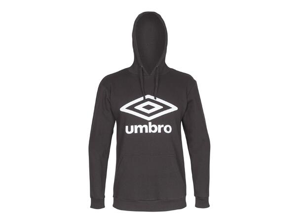UMBRO Basic Logo Hood Sort M Hettegenser med Umbro logo og lomme
