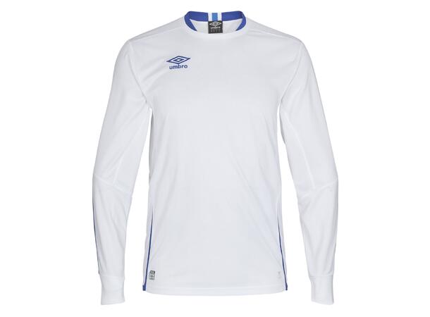 UMBRO UX Elite LS Jsy Hvit/Blå M Flott langermet spillertrøye 
