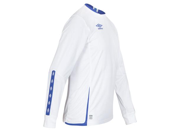 UMBRO UX Elite LS Jsy Hvit/Blå M Flott langermet spillertrøye 
