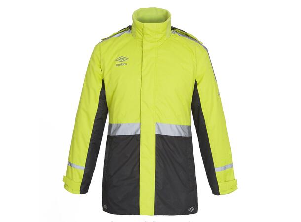 UMBRO Geir Reflective Jacket Neongul L Funksjonell lang vattert banejakke