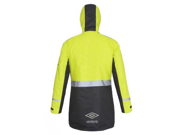 UMBRO Geir Reflective Jacket Neongul L Funksjonell lang vattert banejakke