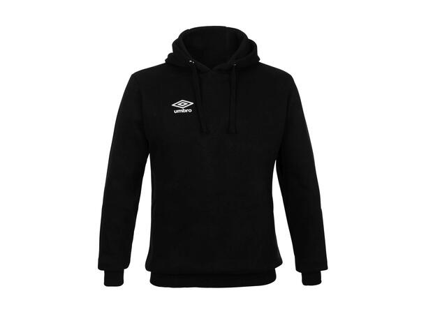 UMBRO Basic Hood Sort XL Hettegenser med liten logo 