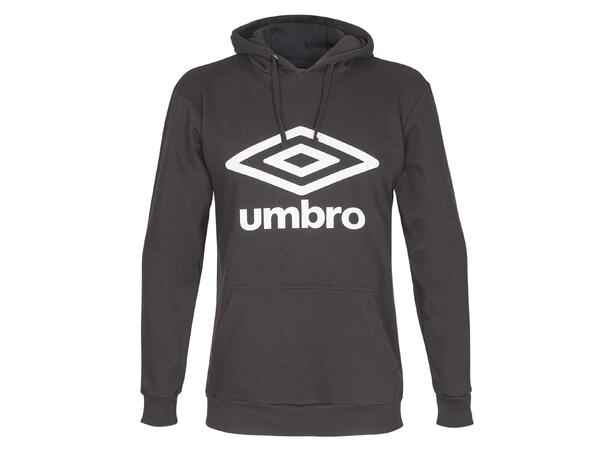UMBRO Basic Logo Hood jr Sort 116 Hettegenser med Umbro logo og lomme