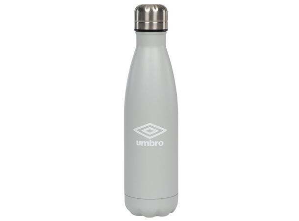 UMBRO Splash Drikkeflaske Lys grå 0,5L Termo drikkeflaske i stål med logo