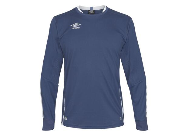 UMBRO UX Elite LS Jsy j Marine/Hvit 140 Flott langermet spillertrøye 