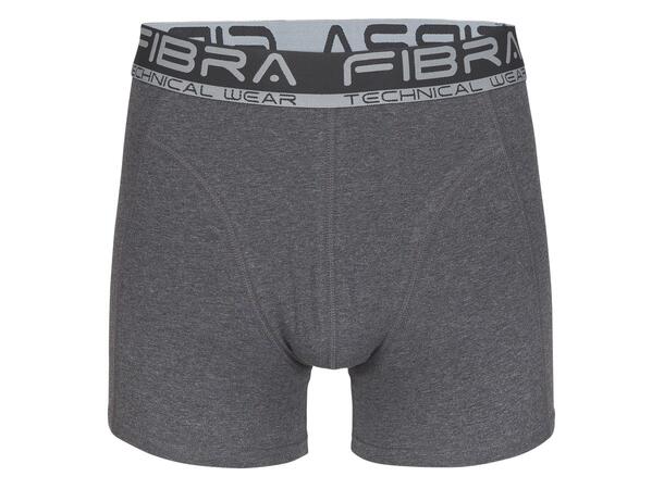 FIBRA Apex Boxer 2pck Sort/Grå M Boksershorts til herre i 2 farger 