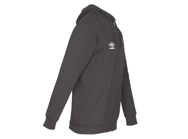UMBRO Basic Hood Jacket jr Sort 140 Hettegenser med liten logo 