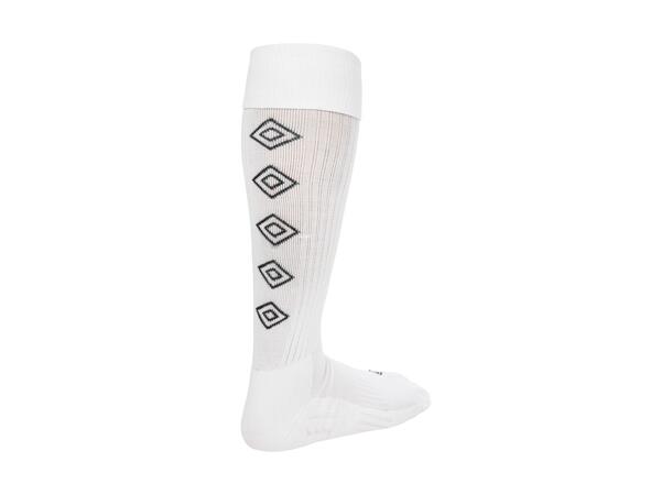 UMBRO UX Elite Fotb.Str Hvit/Sort 40-44 Solide fotballstrømper - god passform 