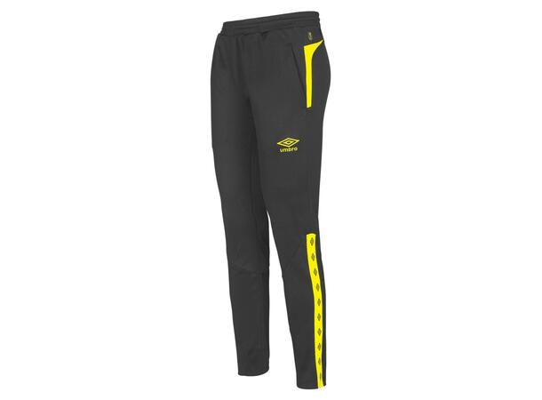 UMBRO UX Elite Pant Reg Sort/Gul S Treningsbukse i normal passform 