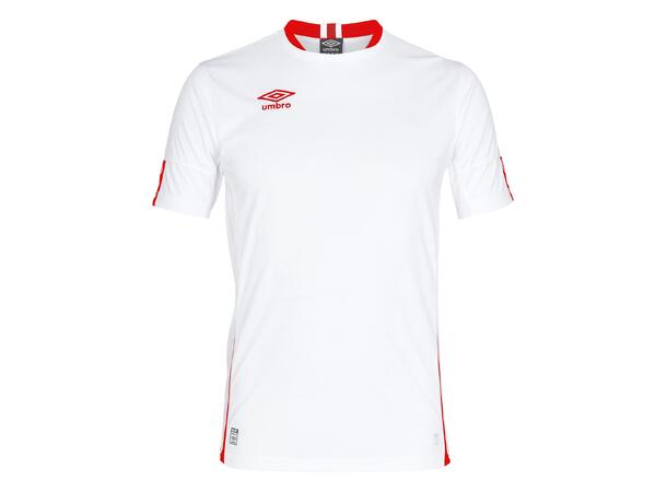 UMBRO UX Elite SS Jsy j Hvit/Rød 152 Flott kortermet spillertrøye 