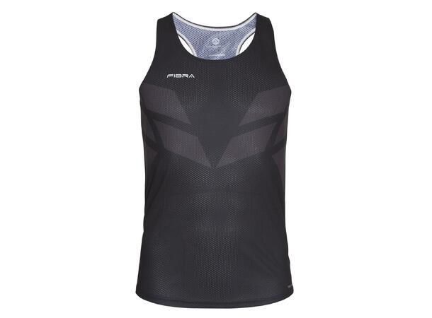 FIBRA Xtrm Singlet Sort M Lett komfortabel singlet 