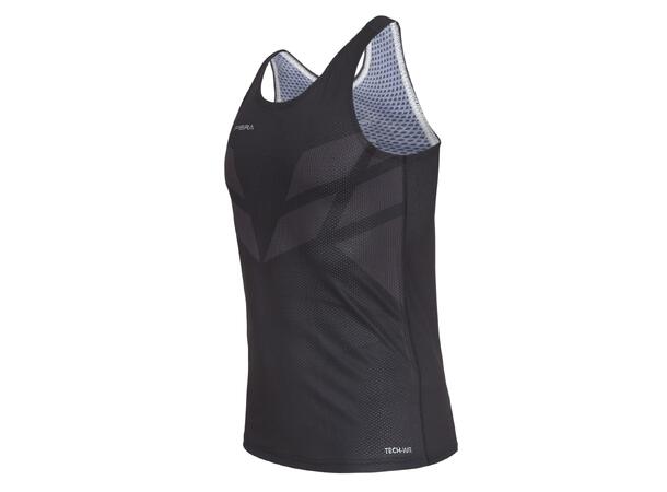 FIBRA Xtrm Singlet Sort M Lett komfortabel singlet 