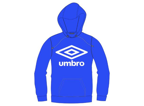 UMBRO Basic Logo Hood Blå M Hettegenser med Umbro logo og lomme