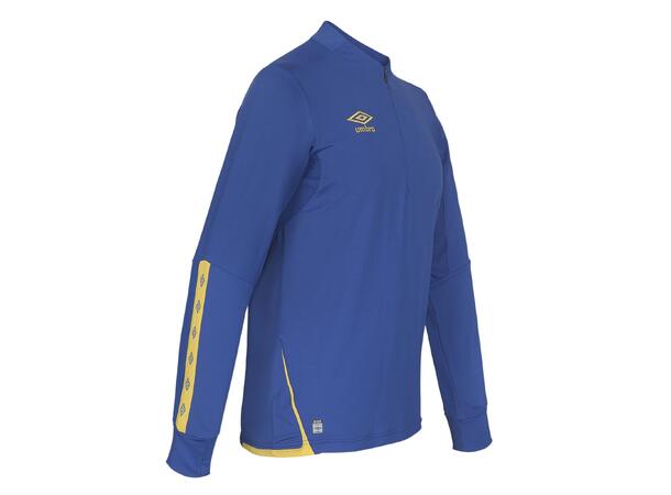 UMBRO UX Elite Half Zip Blå/Gul M Treningsgenser med glidelås 