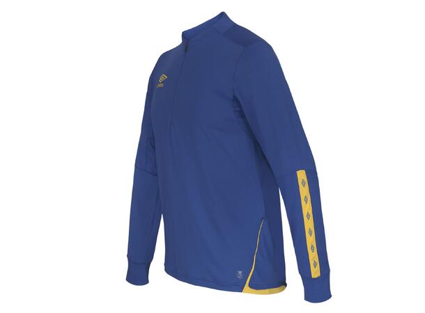 UMBRO UX Elite Half Zip Blå/Gul M Treningsgenser med glidelås 