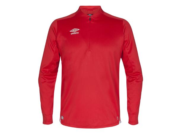 UMBRO UX Elite Half Zip Rød/Hvit XL Treningsgenser med glidelås 