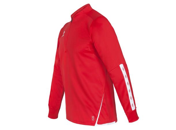 UMBRO UX Elite Half Zip Rød/Hvit XL Treningsgenser med glidelås 