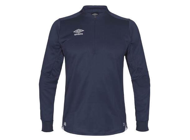 UMBRO UX Elite Half Zip j Marine/Hv 140 Treningsgenser med glidelås 