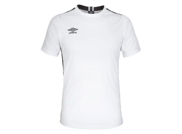 UMBRO UX Elite Trn Tee jr Hvit/Sort 140 Teknisk trenings t-skjorte til junior 