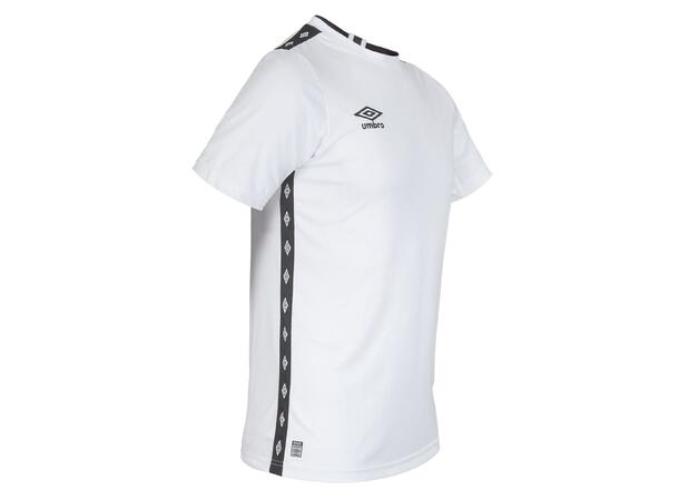 UMBRO UX Elite Trn Tee jr Hvit/Sort 140 Teknisk trenings t-skjorte til junior 
