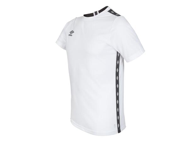 UMBRO UX Elite Trn Tee jr Hvit/Sort 140 Teknisk trenings t-skjorte til junior 