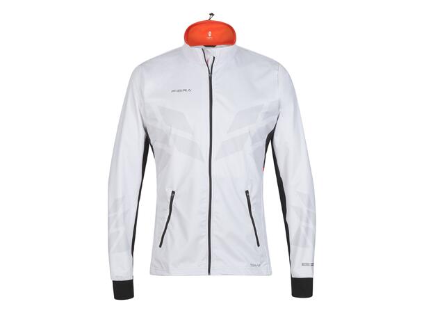 FIBRA Sync Hybrid Jacket Jr Hvit 128 Treningsjakke med vindtett front 