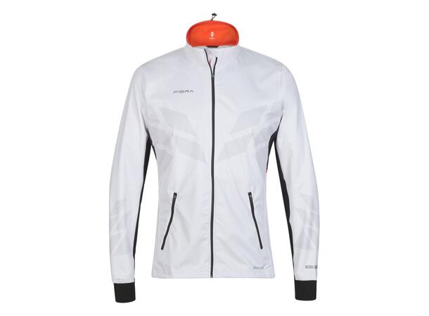 FIBRA Sync Hybrid Jacket Jr Hvit 128 Treningsjakke med vindtett front 