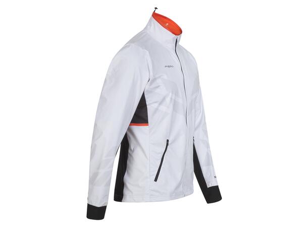 FIBRA Sync Hybrid Jacket Jr Hvit 128 Treningsjakke med vindtett front 