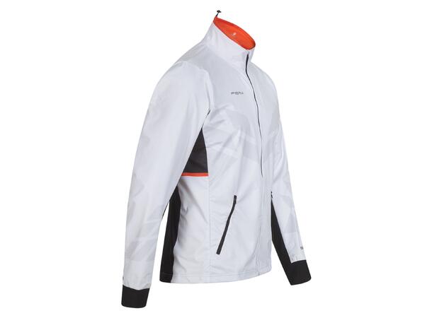 FIBRA Sync Hybrid Jacket Jr Hvit 128 Treningsjakke med vindtett front 