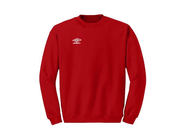 UMBRO Basic Crewneck Rød M Genser med rund hals og Umbro logo 