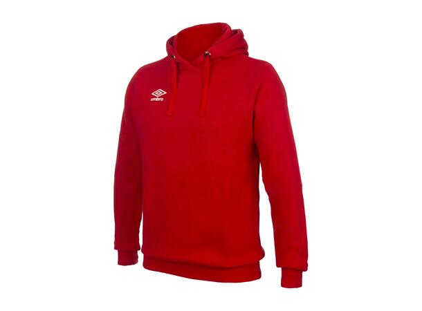 UMBRO Basic Hood Rød L Hettegenser med liten logo 