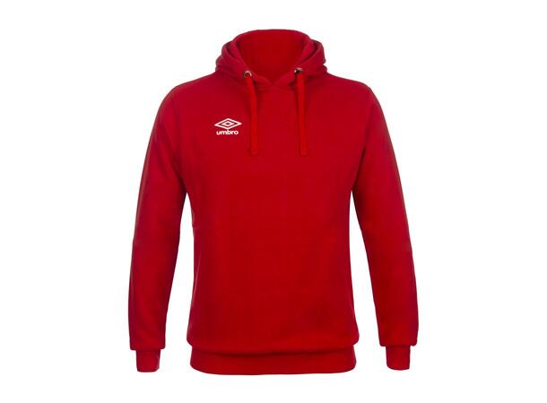 UMBRO Basic Hood Rød L Hettegenser med liten logo 