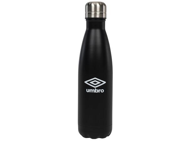 UMBRO Splash Drikkeflaske Sort 0,5L Termo drikkeflaske i stål med logo