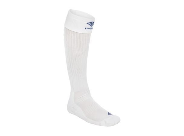 UMBRO UX Elite Fotb.Str Hvit/Blå 45-48 Solide fotballstrømper - god passform 