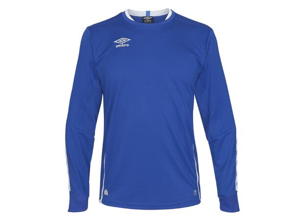 UMBRO UX Elite LS Jsy Blå/Hvit L Flott langermet spillertrøye 