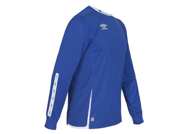 UMBRO UX Elite LS Jsy Blå/Hvit L Flott langermet spillertrøye 
