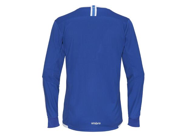 UMBRO UX Elite LS Jsy Blå/Hvit L Flott langermet spillertrøye 