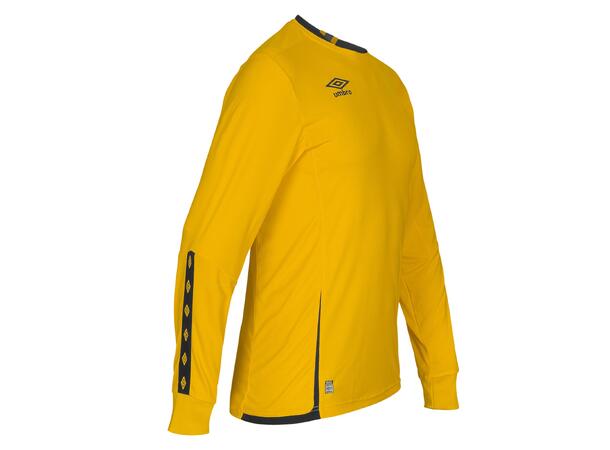 UMBRO UX Elite LS Jsy Gul/Sort M Flott langermet spillertrøye 