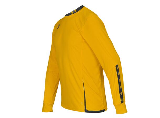 UMBRO UX Elite LS Jsy Gul/Sort M Flott langermet spillertrøye 