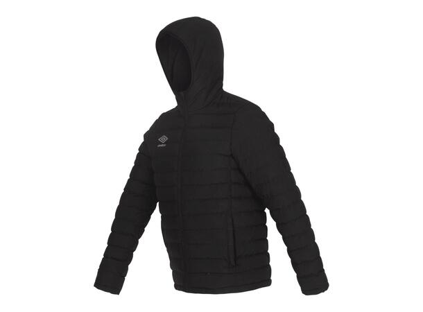 UMBRO Core Padded Jkt Sort L Vattert jakke med hette 