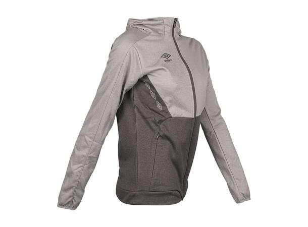 UMBRO Core Tech Hood Zip W Gråmelert 36 Treningsjakke med hette i polyester