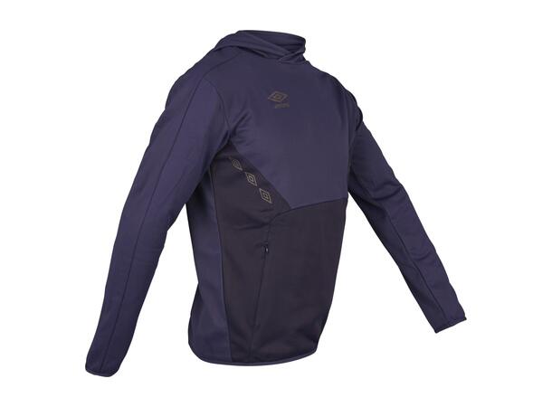 UMBRO Core Tech Hoodie Jr Marine 140 Hettegenser i resirkulert polyester 