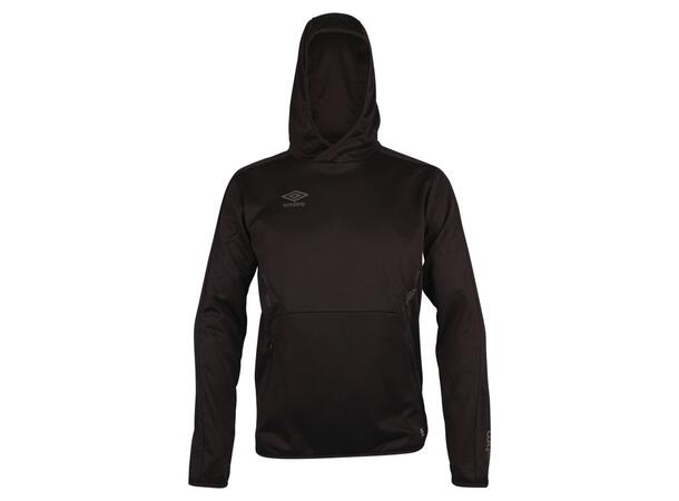 UMBRO Core Tech Hoodie Jr Sort 152 Hettegenser i resirkulert polyester 