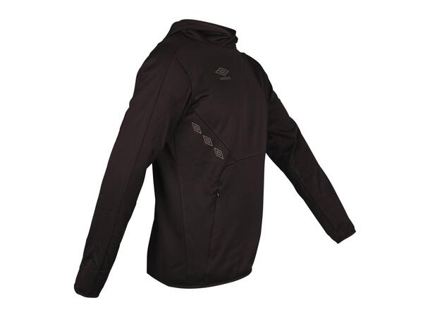 UMBRO Core Tech Hoodie Jr Sort 152 Hettegenser i resirkulert polyester 
