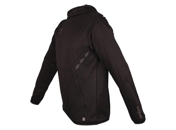 UMBRO Core Tech Hoodie Jr Sort 152 Hettegenser i resirkulert polyester 