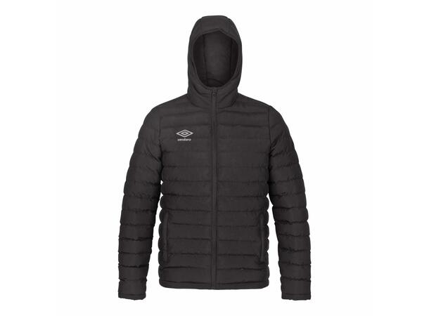 UMBRO Core Padded Jkt Jr Sort 152 Vattert jakke med hette 