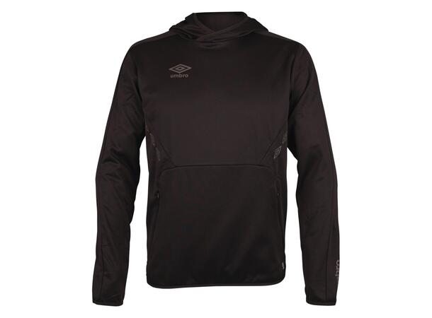 UMBRO Core Tech Hoodie Sort L Hettegenser i resirkulert polyester 